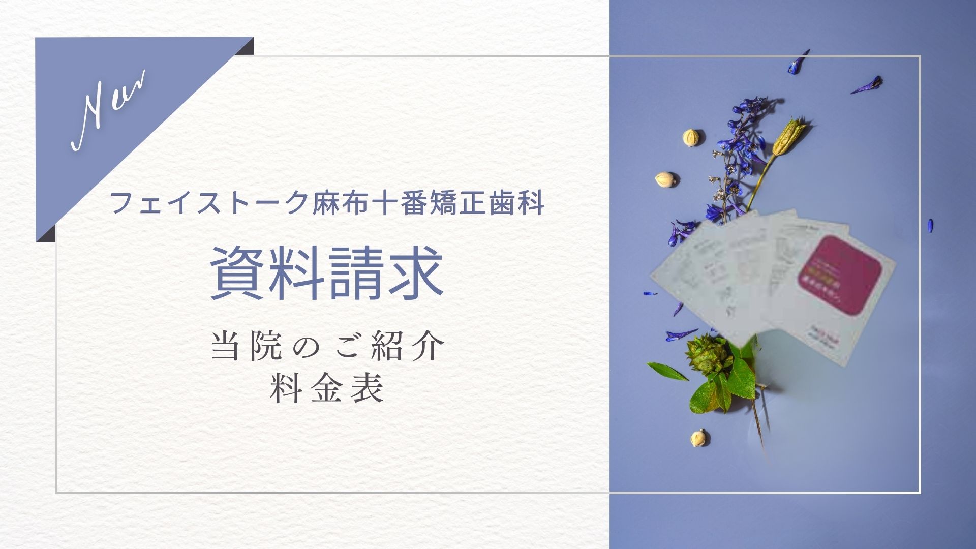 フェイストーク麻布十番矯正歯科 資料請求